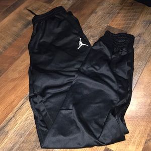 Black Jordan joggers